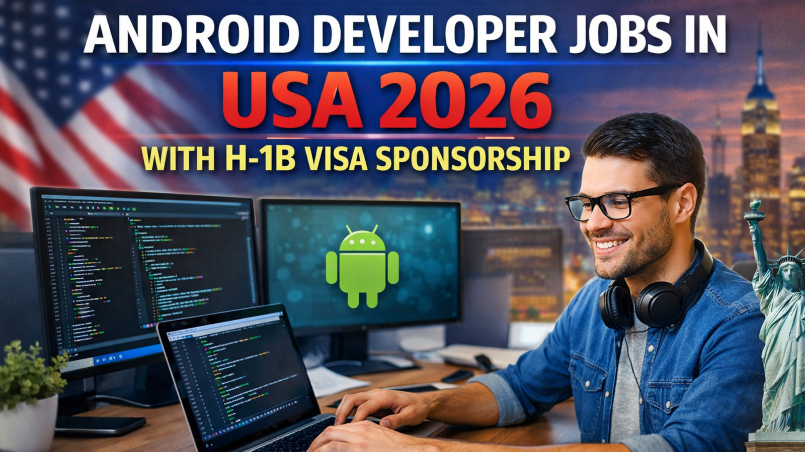 Android Developer Jobs in USA 2026 with H-1B Visa Sponsorship mobile app development career