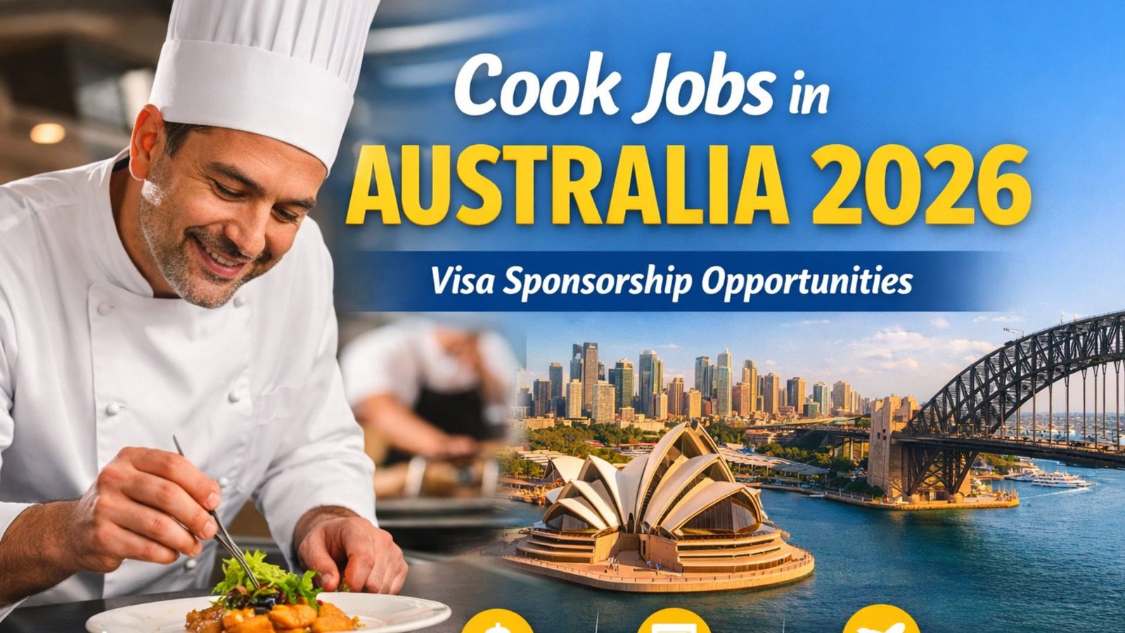 cook preparing food in australian restaurant kitchen representing cook jobs in australia 2026 with visa sponsorship
